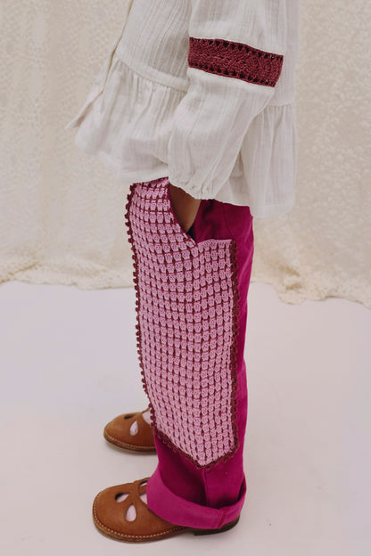 Trousers ARLO - Raspberry