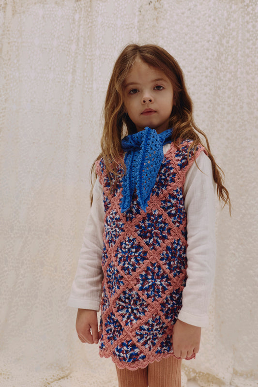 Granny Square Dress ANNA - Winterberry