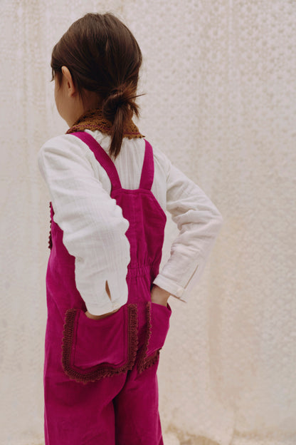 Dungarees NIKO - Raspberry