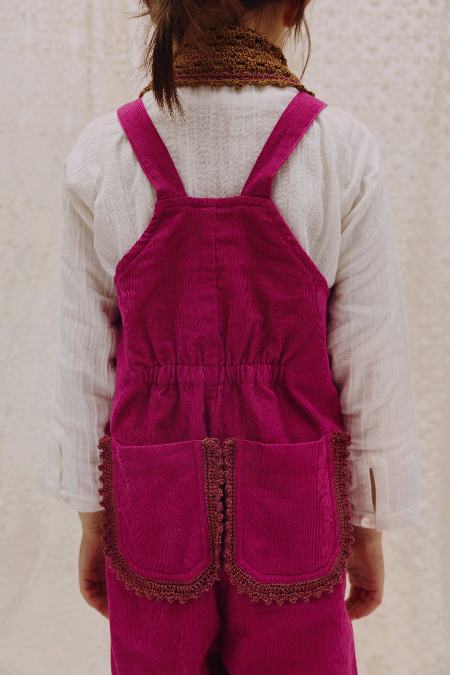 Dungarees NIKO - Raspberry