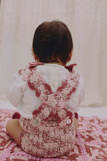 Suspender Shorts HILDA - Double Cotton Rosette