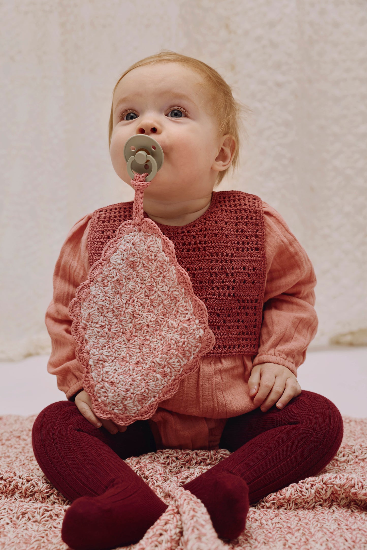 Pacifier Cloth - Double Cotton Blush