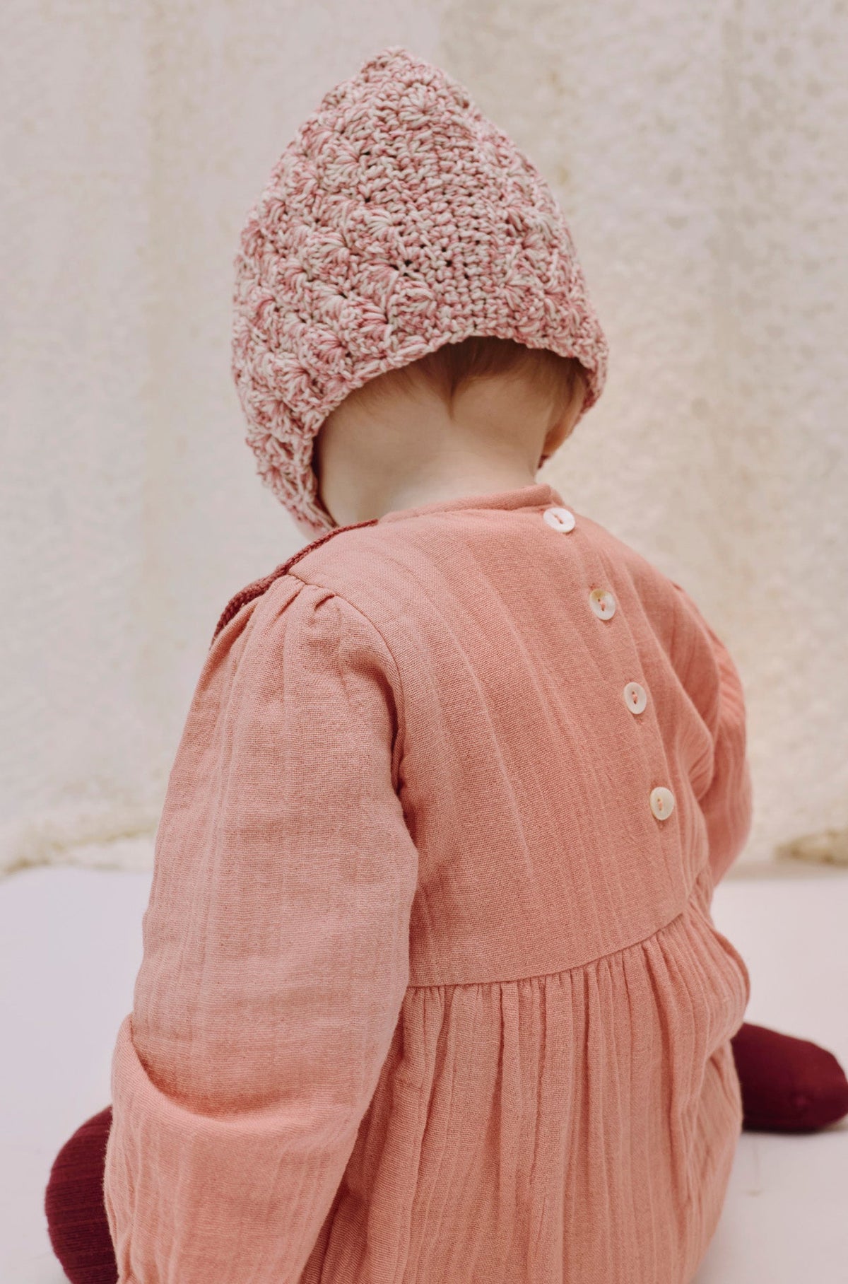 Bonnet EVA - Double Cotton Blush