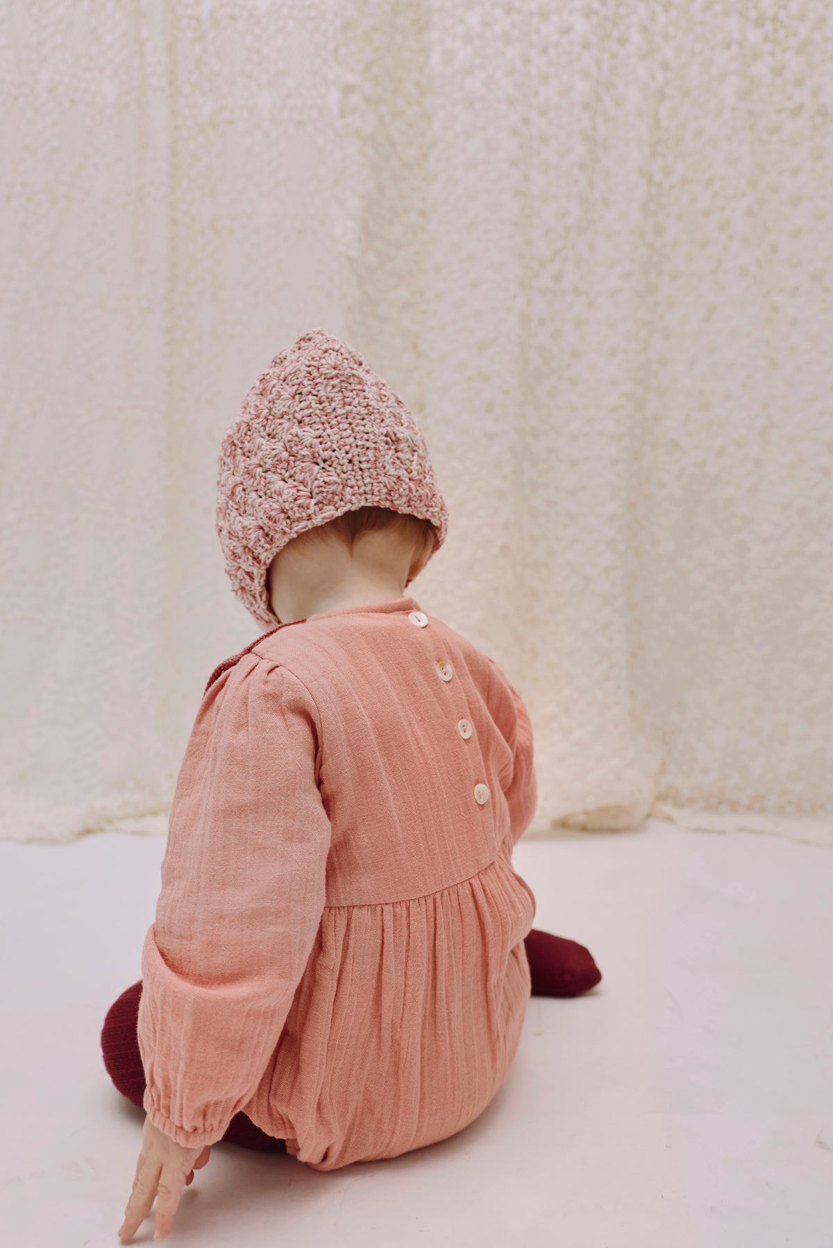 Panel Romper LULU - Antique Rose