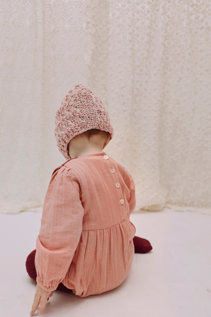 Panel Romper LULU - Antique Rose